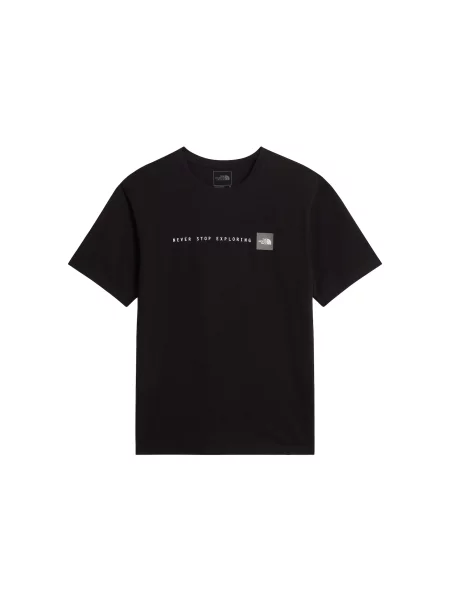THE NORTH FACE Tricou NEVER STOP EXPLORING gri / negru alb