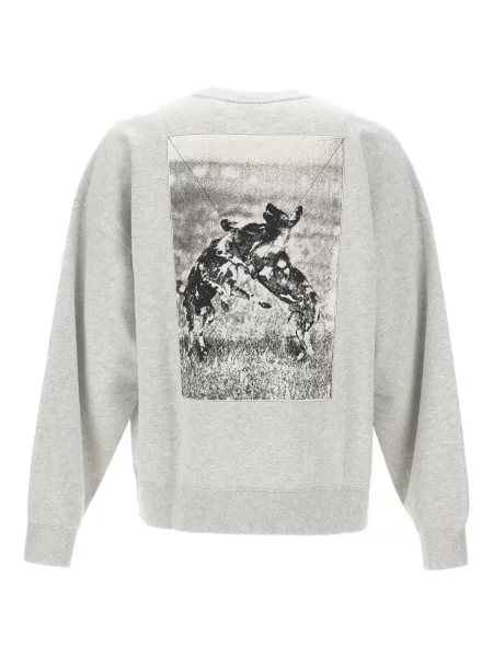 Grafic hanorac Carhartt Wip cu imagine gri