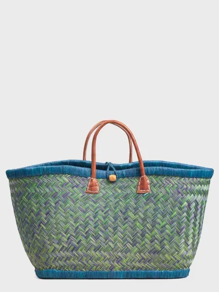 Le Comptoir de la plage Пляжна сумка Солома зелений