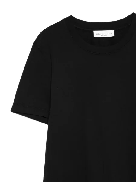 Tricou Roberto Collina cu decolteu rotund negru