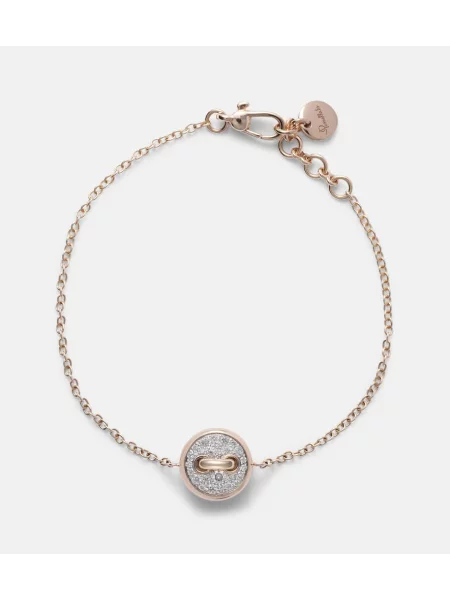 Brăţară Pomellato cu buline cu pompoane alb