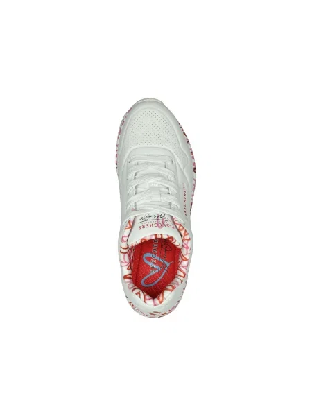 Rövid sneaker Skechers fehér