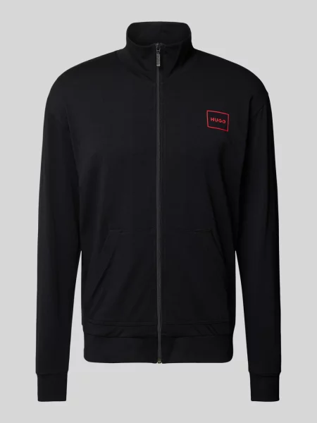 Bluza rozpinana z nadrukiem z logo model ‘Laze’ czarna