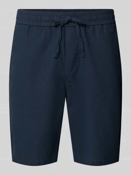 Bermudy o kroju regular fit z mieszanki bawełny i lnu model LINUS' Only & Sons