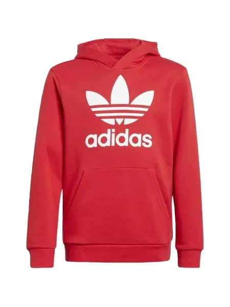 Bluza z kapturem dziecięca Adidas czerwona