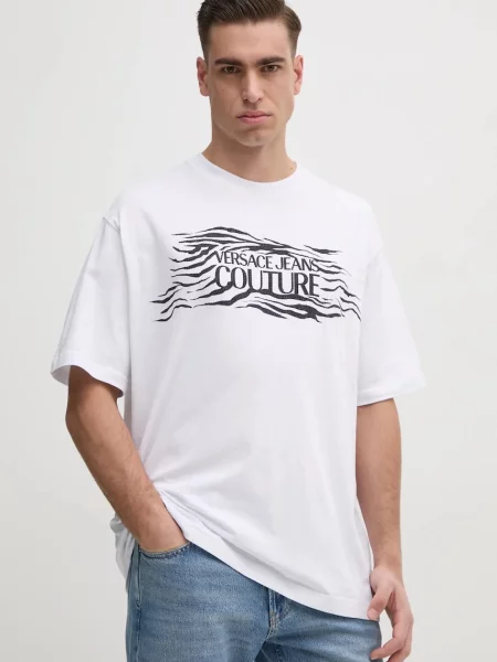 Versace Jeans Couture tricou din alb
