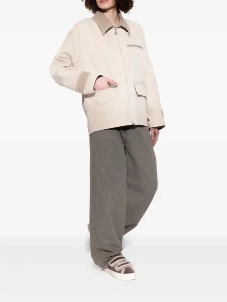 Sneakerși Inuikii cu bretele din piele de oaie gri