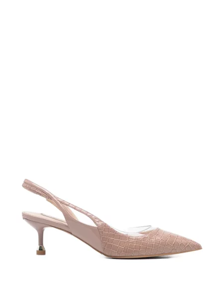 Pantofi cu toc Liu Jo slingback alb