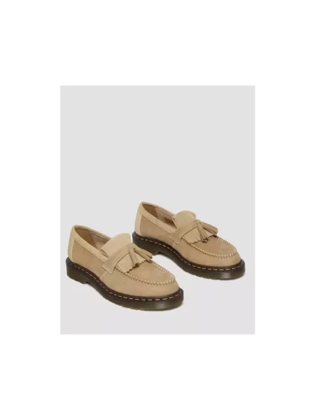 Półbuty Dr. Martens skórzane beżowe