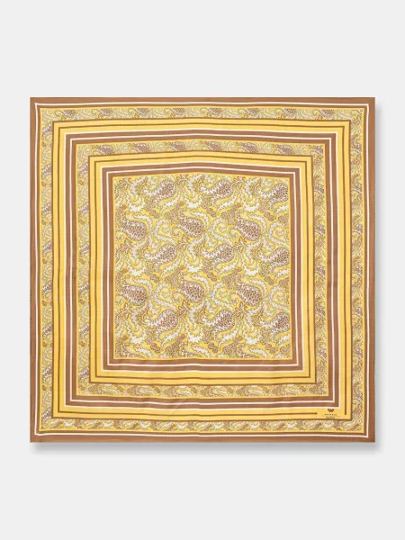 Voiaj fular Weekend Max Mara de mătase galben