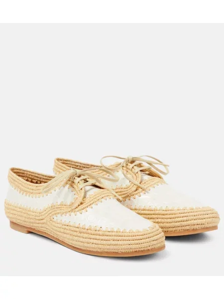 Usnjene nizki čevlji Clergerie bež