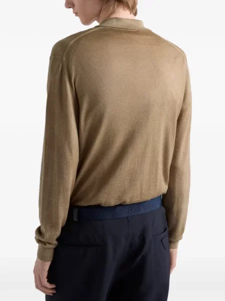 Tricou polo Prada de lână