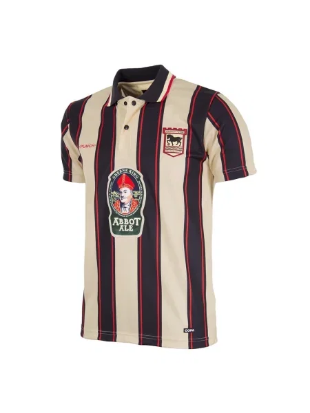 Koszulka retro piłkarska dla dorosłych Ipswich Town FC Goście czarny