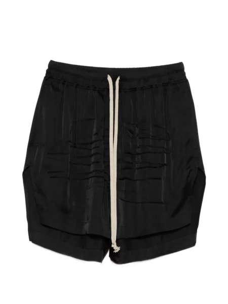Pantaloni scurți Rick Owens cu cordon negru