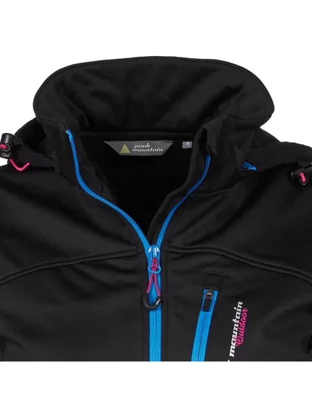Geacă Peak Mountain softshell negru