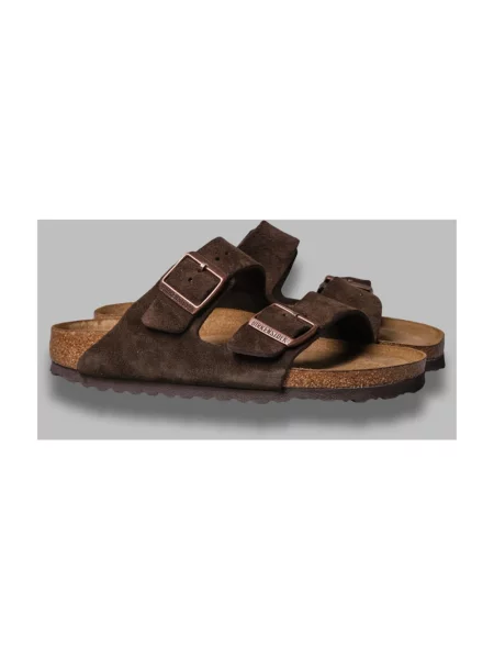 Klapki Birkenstock brązowe