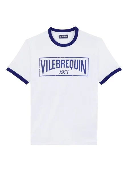 Tričko Vilebrequin s potiskem bílé