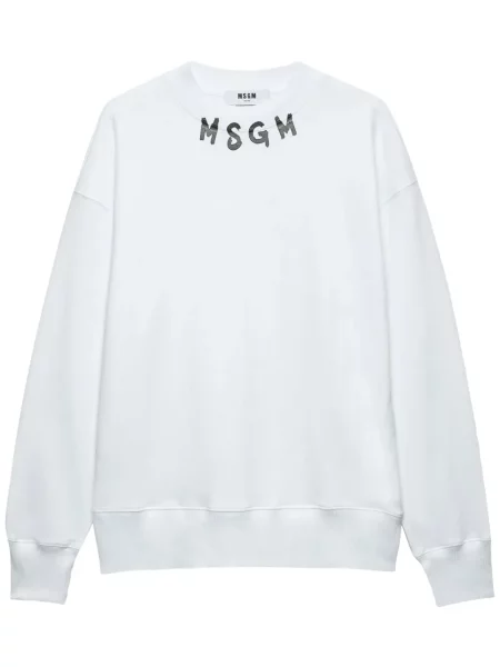 Raštuotas džemperis Msgm balta