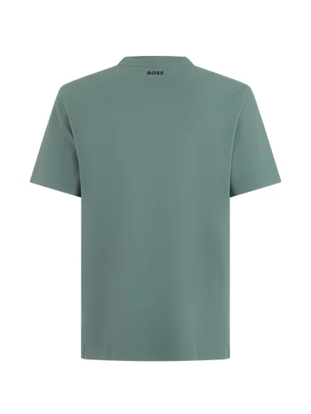 Scurt tricou Boss cu imagine verde