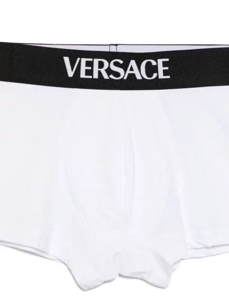 Chiloți multipac Versace cu autograf alb