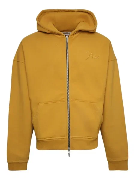 Суичър с качулка Rhude бродиран жълто