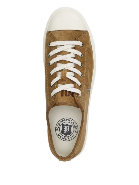 Ochelari de soare Polo Ralph Lauren din piele de căprioară cu imagine de costum albastru