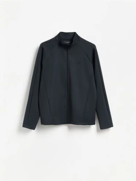 Reserved Rozpinana bluza ze stójką czarny