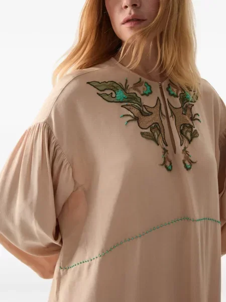 Rochie Fortela cu broderie de mătase
