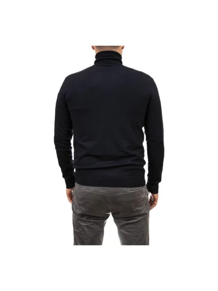 Sweter z golfem Refrigue niebieski