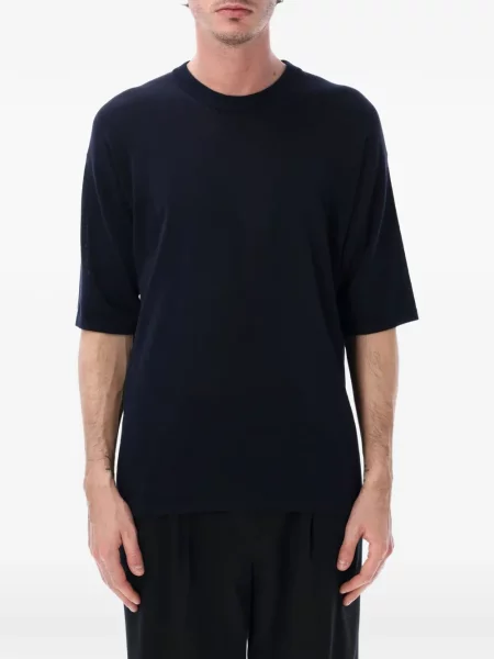 Tricou Roberto Collina tricotate albastru
