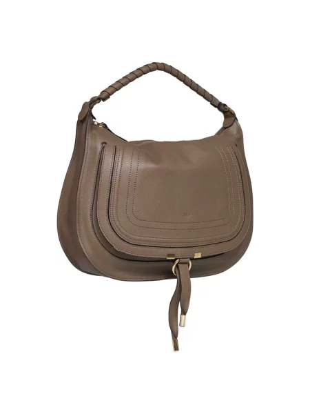 Chloé Torebka Marcie beige brązowa