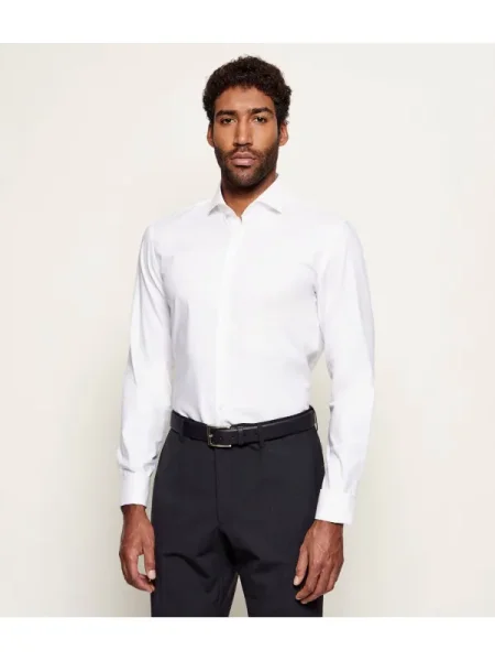 BOSS BLACK Ing | Slim Fit fehér
