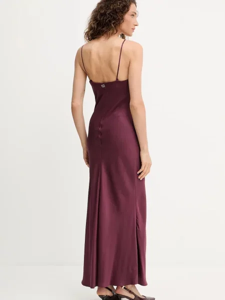 Twinset ruha bordó maxi egyenes