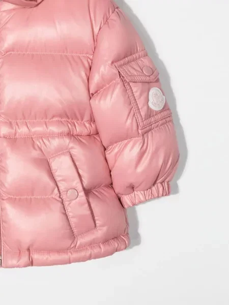Geacă cu puf copii Moncler Enfant roz