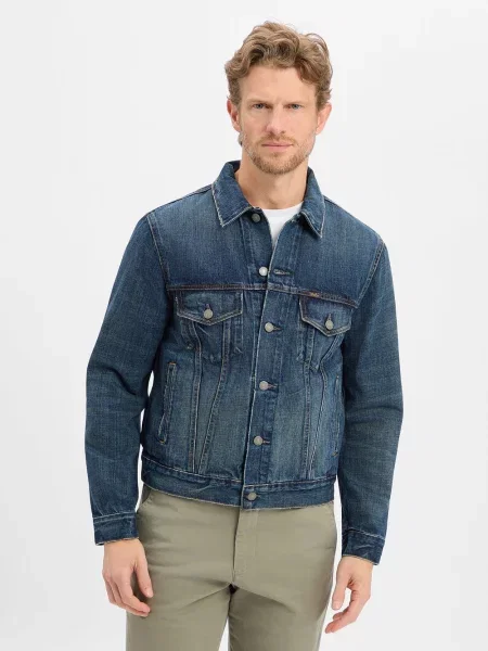 Kurtka jeansowa o fasonie shaped fit z czystej Polo Ralph Lauren niebieska