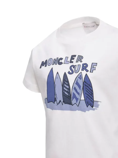 Koszulka dziecięca Moncler Enfant biała