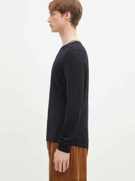 Paul Smith sweter wełniany granatowy lekki niebieski