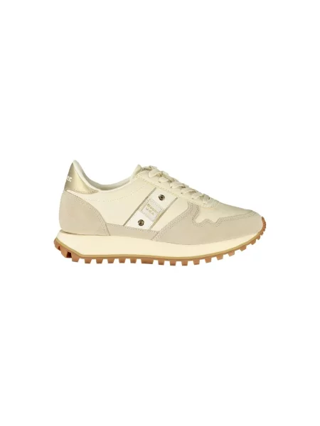 Sneakersy Blauer skórzane beżowe