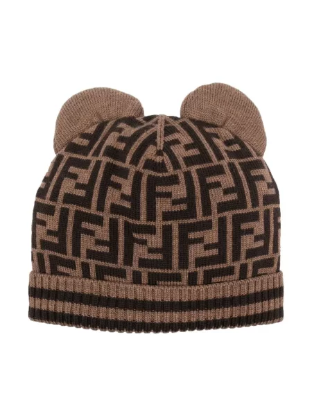 Čiapka Fendi hnedá