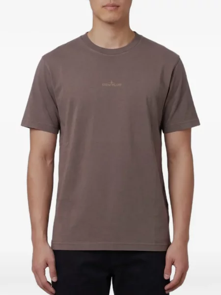 Tricou Stone Island cu imagine maro