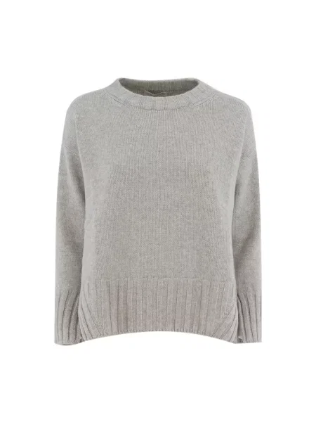 Jedwabny sweter Le Tricot Perugia szary