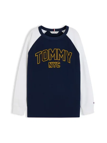 TOMMY HILFIGER Tricou VARSITY' albastru