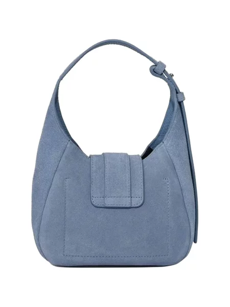 Geantă shopper Hogan din piele de căprioară albastru