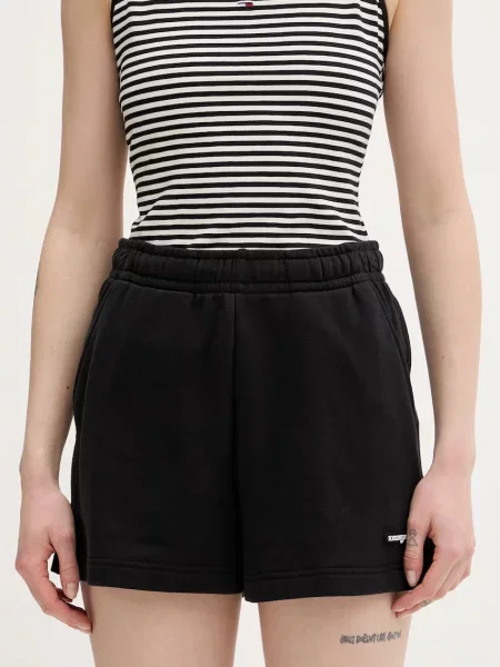 Tommy Jeans szorty dresowe czarne