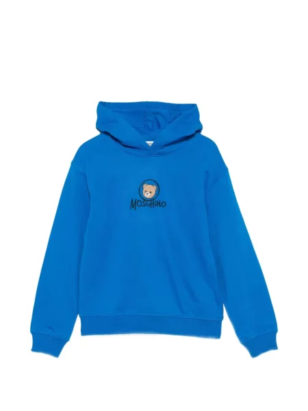 Dětska mikina s kapucí Moschino modrá