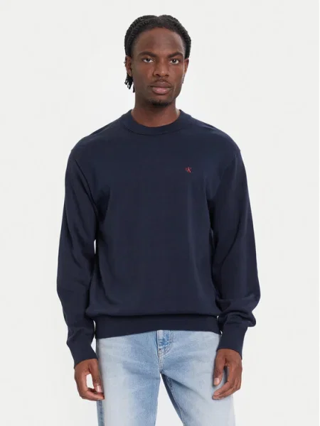 Calvin Klein Jeans Pulover Bleumarin albastru