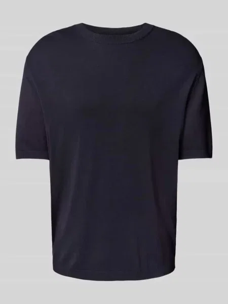 T-shirt o kroju regular fit z okrągłym dekoltem model ‘WILLIAM’ Jack & Jones Premium granatowa
