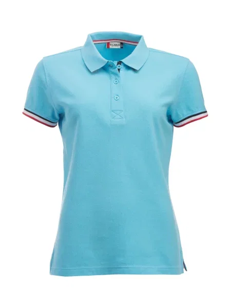 Clique Newton Polo z czesanej bawełny ring spun – sky blue niebieska