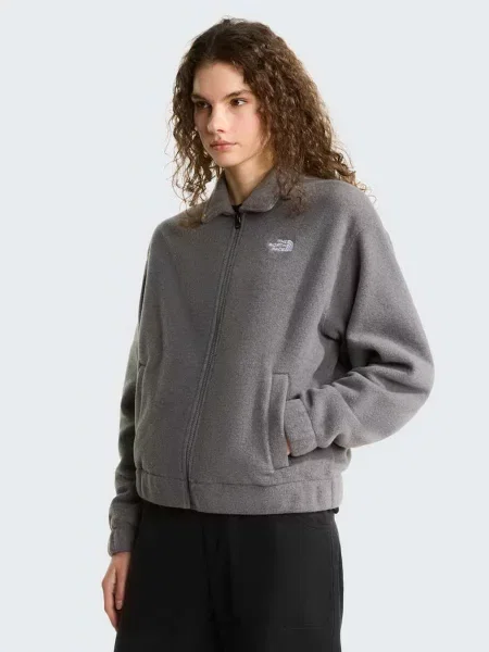 Флісова куртка The North Face з коміром сіра