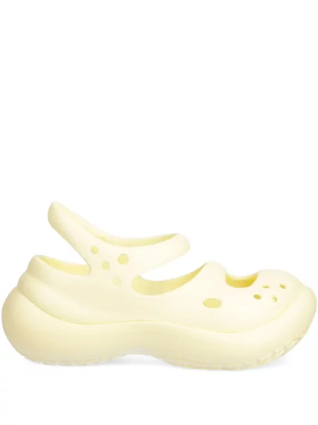 Pantofi cu toc Crocs galben